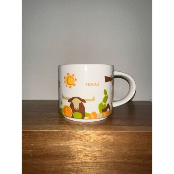 Starbucks Other - Starbucks Mug Texas You Are Here 2015 14oz Coffee Cup Orange